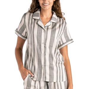 Hello Mello Womens Beauty Sleep Satin Pajama Top - 1 of 4