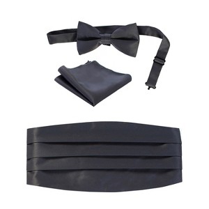 Charcoal Kids Striped Satin Cummerbund Charcoal Kids Striped Satin Cummerbund