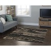 HomeStock Masters Silt Blue & Cream 5x7.6, Contemporary, Power Loomed Rug - 2 of 4