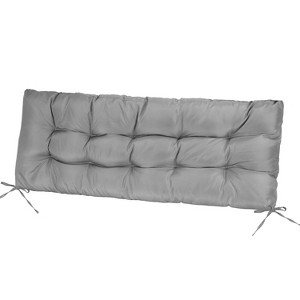 NewHome"Waterproof Non-Slip Bench Seat Cushion with Ties for Indoor/Outdoor Furniture, 51.18x19.68in"gray 8cm Thick - 1 of 4