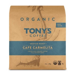 Tony's Coffee Carmelita Blend Medium Roast Ground Coffee - 24oz - 1 of 3