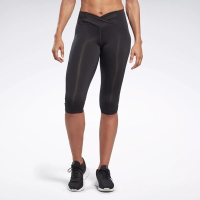 Reebok Workout Ready Pant Program Leggings Womens Athletic Leggings Medium  Night Black