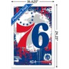 Trends International NBA Philadelphia 76ers - Maximalist Logo 23 Framed Wall Poster Prints - 3 of 4