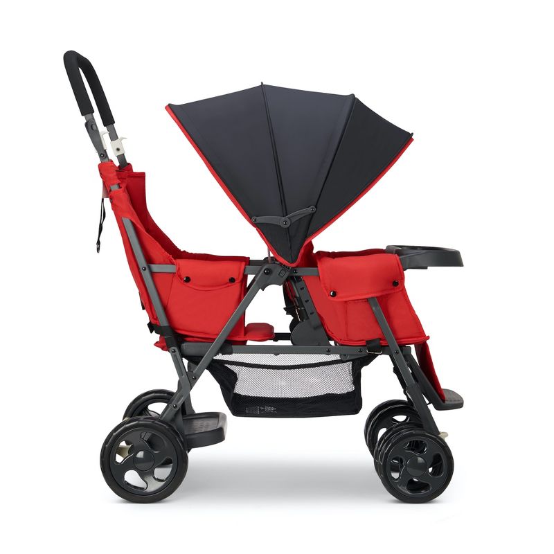 Joovy Caboose Too Sit And Stand Tandem Double Stroller, Red, 3 of 5