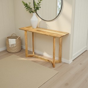 Royal Hampton Console Table | 48" Rectangular Top | Open Frame with Trestle Base | Mango Wood - 1 of 1