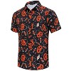 Coolmee Mens Halloween Christmas Shirts Funky Button Down Shirts Party Aloha Shirt Holiday Hawaiian Tops - 2 of 4