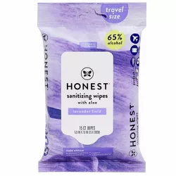 The Honest Company Alcohol Hand Sanitizing Wipes - Lavender Field - 15ct