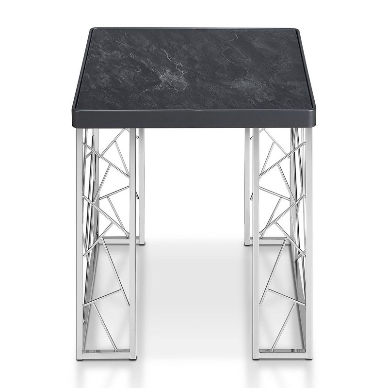 Sbragia Geometric Metal Legs End Table Faux Marble - HOMES: Inside + Out, 4 of 9