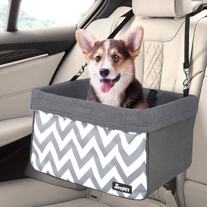 GOOPAWS Pet Travel Safety Booster Dog Car Seat with Seat Belt, 16'' - 1 of 4