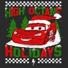 Men's Cars Lightning McQueen High Octane Holidays T-Shirt - 2 of 4