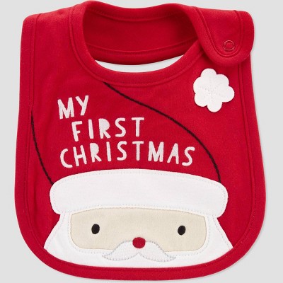 baby's 1st christmas bib