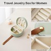 Small Travel Jewelry Case, Portable Jewelry Organizer Box for Necklace Rings Earrings - 4 of 4
