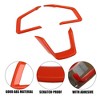 Unique Bargains Front Car Steering Wheel Frame Cover Trim Fit for Subaru Forester Orange 3 Pcs - 3 of 4