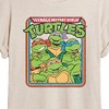 Women's - Teenage Mutant Ninja Turtles - Retro Group Oversized Graphic T-Shirt - 2 of 4