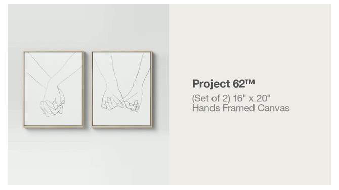 (Set of 2) 16&#34; x 20&#34; Hands Framed Canvas - Project 62&#8482;, 2 of 14, play video
