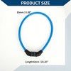 Unique Bargains Bicycle Lock Security Lock Resettable 4 Digit Combination Chain Bike Lock Blue - 4 of 4