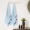 Unique Bargains Highly Absorbent Quicker Dry Breathable Bath Towels Set for Bathroom 2 Packs - 4 of 4