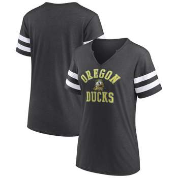 NCAA Oregon Ducks Women's V-Neck Notch T-Shirt