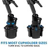 Mount-It! Premium Cup Holder Tablet Mount for Cars - Tablet ELD Mount - Heavy Duty Carbon Fiber Tablet Mount for iPad 7, Galaxy Tab, & Fire Tablets - 3 of 4
