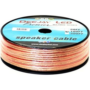 DEEJAYLED 100-Foot 2-Conductor 12 Gauge Stranded Thick Speaker Hookup Cable TBH12AWG100 - 1 of 1