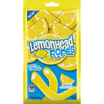 Lemonhead Ropes Peg Candy - 5oz