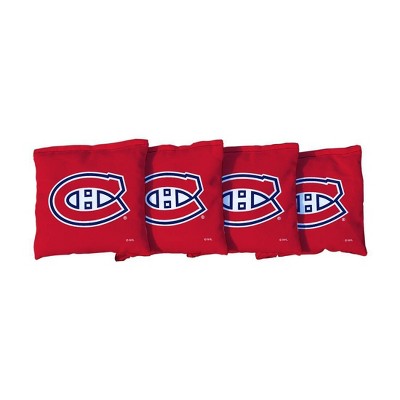 NHL Montreal Canadiens Corn-Filled Cornhole Bags Red - 4pk