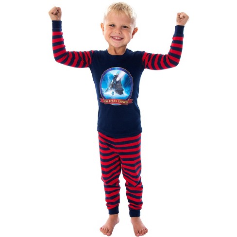 The Polar Express Train Matching Family Pajama Set Tight Fit Cotton Pajamas  : Target