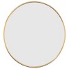 Aghana Digitals 15.7" Round Gold Matte Finish Synthetic Glass Wall Mirror - Decorative Indoor - 3 of 4