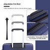 FURNIinspire Bag and Luggage Sets 3 Piece Travel Suitcase Set with Spinner Wheels, Stylish Lightweight Carry On Luggage, Blue, 18.9"*11.77"*28.94" - 4 of 4