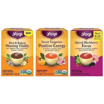Yogi Tea - Morning Energy Variety -  48 ct, 3 Pack