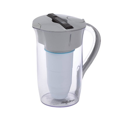 ZeroWater 8 Cup Round Water Pitcher + Free Water Quality Meter