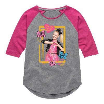 JoJo Siwa Jojo Love  - Athletic Heather/Fuchsia - 5T