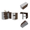 XIYUYEU Kitchen Island Centerpiece with L-Shaped Convertible Kitchen Island Table for Kitchen, Dining Room - 3 of 4