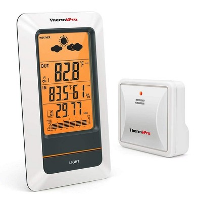 thermopro thermometer wetterstation barometer hygrometer tp67 igrometro auensensor meteo wasserfestem ricaricabile misuratore termometro esterno huger wettervorhersage gauges camper sensore freddo