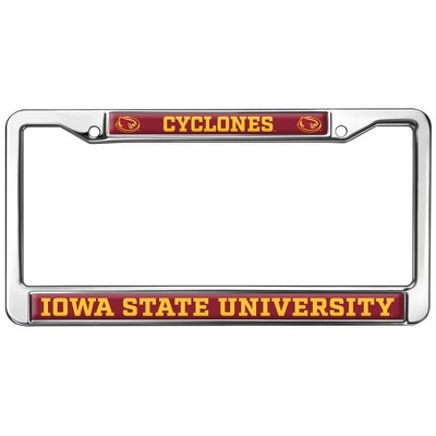 Iowa State University Cyclones Logo Full Size Standard License Plate Metal Frame