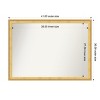 Amanti Art Owen Gold Non-Beveled Wood Framed Bathroom Vanity Wall Mirror - 3 of 4