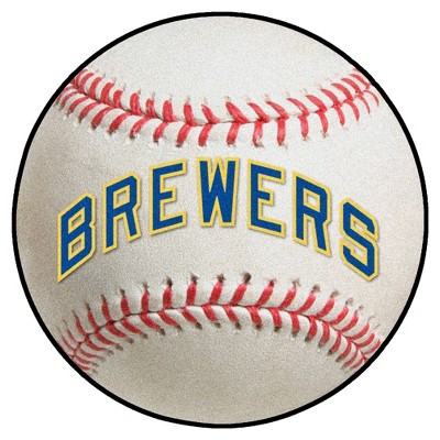 MLB Milwaukee Brewers 27"x27" Retro Baseball Mat