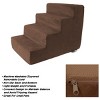 PETMAKER 4-Step Foam Pet Stairs for Puppies, Kittens, and Older Pets (Tan) - image 3 of 4