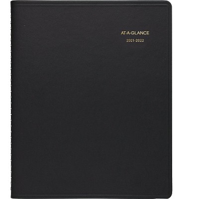 AT-A-GLANCE 2021-2022 9" x 11" Academic Planner Black 70-074-05-22