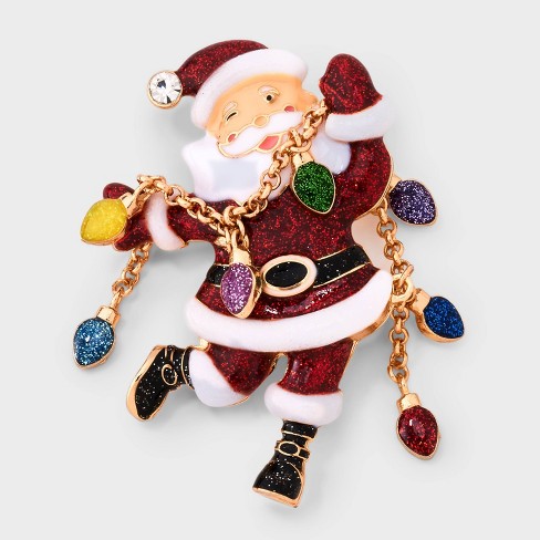 Sugarfix By Baublebar Santa Glow Brooch Multi colored Target