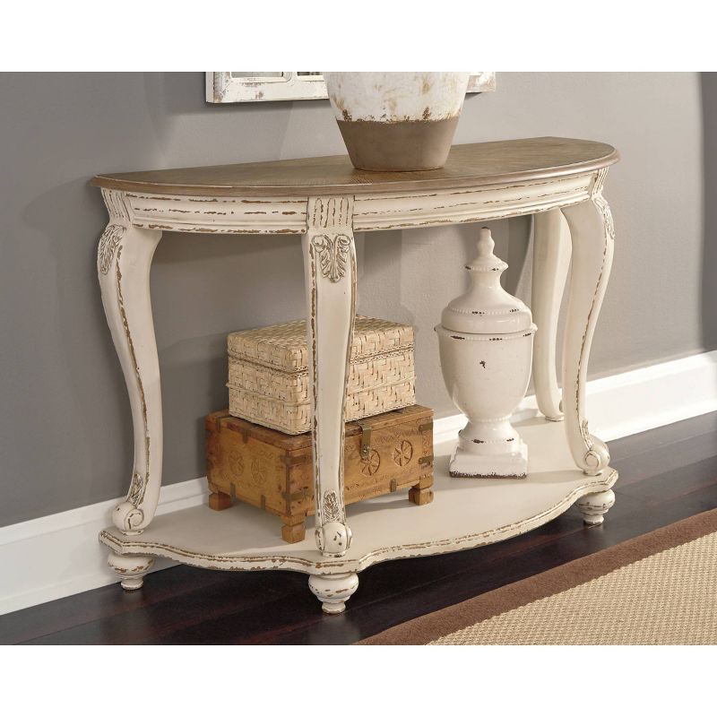 Realyn Sofa Table White/Brown - Signature Design by Ashley, 2 of 10