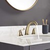 ALEXOUN 8-Inch 3 Holes 2 Handles Bathroom Sink Faucet, Brushed Golden - 2 of 4
