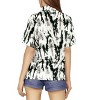HAPPY BAY Button Down Shirt for Women Casual Holiday Summer Beach Party Hawaiian T-Shirt Blouse Short Sleeve Dress Tee Shirts - 3 of 4