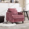 TiramisuBest Wood Frame Armchair, Modular Sectional Sofa with Storage, Sideboard Buffet Style Design for Living Room - 4 of 4
