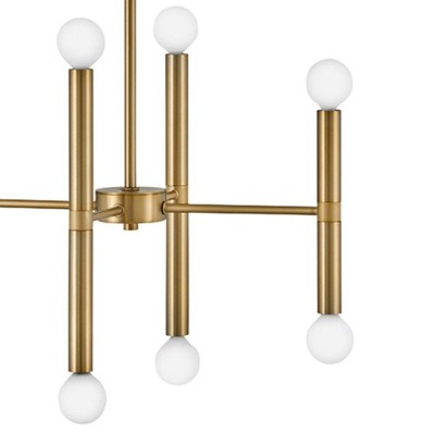 Mid-Century Modern Sputnik 16-Light Chandelier in Lacquered Brass