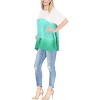 HAPPY BAY Women's Summer Loose Holiday Bathing Suit Cover Ups Vacation Beachwear Oversized Swim Suit for Women 1X-2X Green Tie Dye Design - 3 of 4