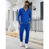WhizMax Men's Half-Zip Golf Sportswear 21-Piece Hooded Tracksuit for Casual Running Sports Set - 3 of 4