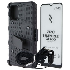 ZIZO Bolt Series Case / Holster / Glass for Samsung Galaxy A02s - Black - 1 of 1