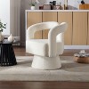 NicBex Boucle Swivel Accent Chair,Upholstered Swivel Living Room Chairs with Curved Backrest,Modern Arm Chair,Accent Chairs for Living Room - 2 of 4