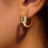 Cubic Zirconia Huggie Earrings 14k Gold Plated Tiny Earrings Small Huggie Hoop Earrings Simple Lightweight Hoops Gift for Women - 2 of 4